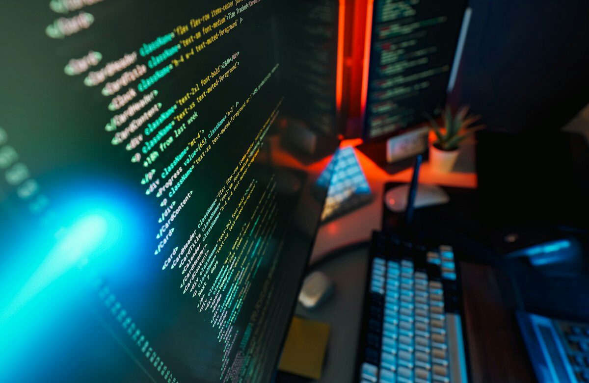 Close-up of code on a computer screen